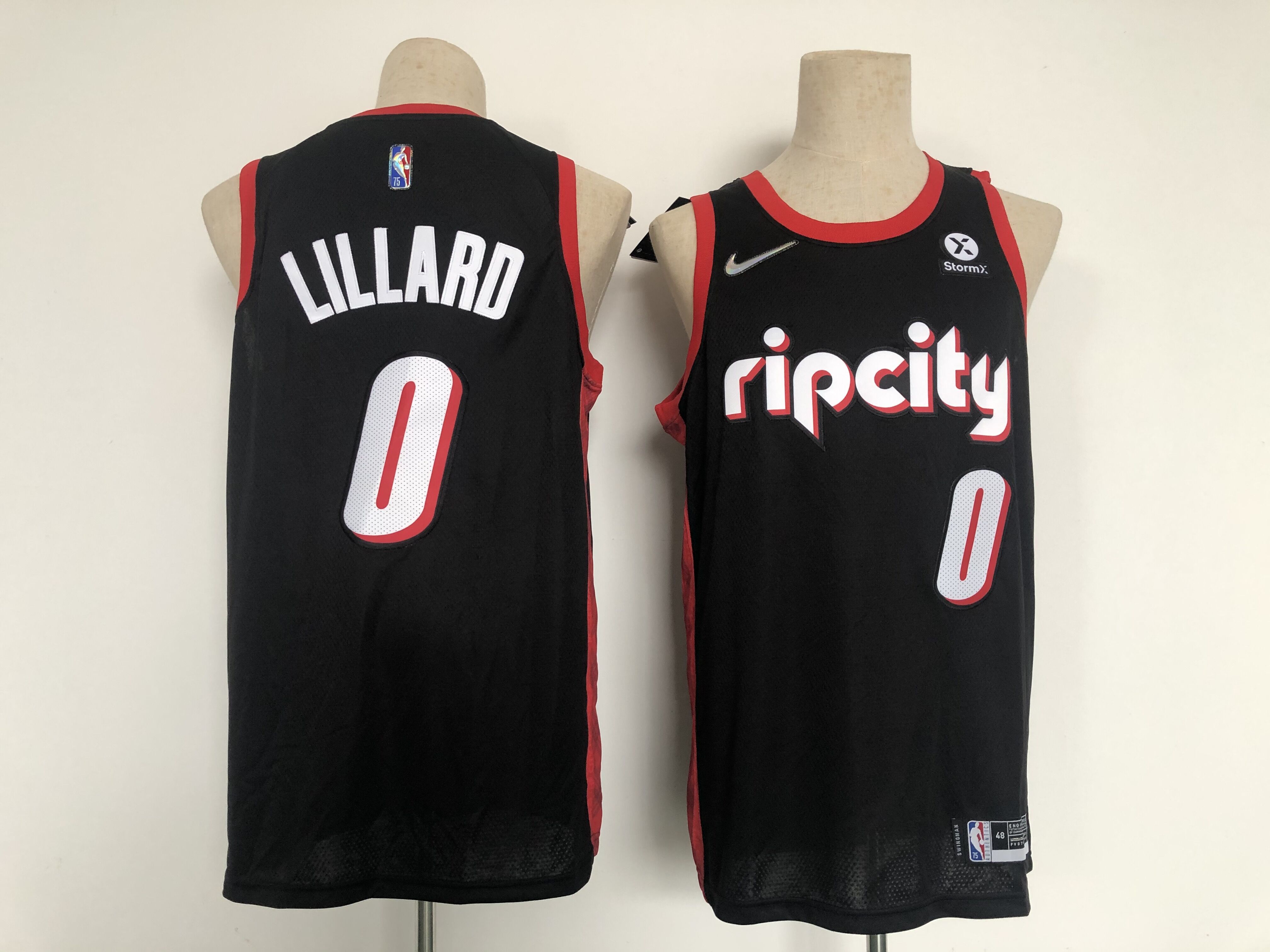 Cheap Men Portland Trail Blazers 0 Lillard Black 2022 City Edition Nike NBA Jersey